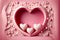 Valentine sweet heart banner background