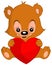 Valentine teddy bear