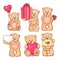 Valentine teddy bears collection 3