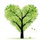 Valentine tree, love, leaf from hearts