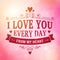Valentine and wedding typography greeting card background