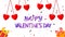valentine wishes illustration images with swinging heart