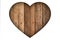 Valentine wooden heart wood object