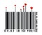 Valentines bar code