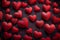 Valentines concept 3D rendering background with red hearts, love theme