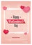 Valentines day background with balloons heart sale banner.Valentines day invitation brochure flyer, leaflet,