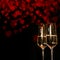 Valentines Day Background with champagne