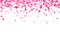 Valentines Day background. Confetti hearts petals falling. Heart