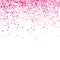 Valentines Day background. Confetti hearts petals falling. Heart