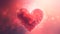 A valentines day background with a heart, Generative AI