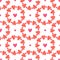 Valentines day background. Watercolor cute hearts seamless pattern. Painted romantic backdrop