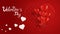 Valentines day concept. Beautiful heart on red background.vector illustration design