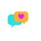 Valentines day, conversation icon. Element of Web Valentine day icon for mobile concept and web apps. Detailed Valentines day,