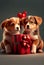 Valentines day cute card pets puppy puppies dog dogs heart hearts