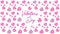Valentines day design with funky hearts background.