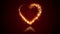 Valentines day festive and luxury heart 3D animation wtih bright particles