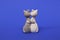 Valentines Day. Figurine cats in love. Cats together are a symbol of lovers