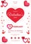 Valentines Day Flyer Template. Love. Romance