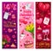 Valentines Day hearts and romantic holiday gifts