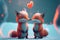 Valentines day love adorable fox foxes heart hearts snow