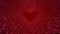 Valentines day and love loop animation,shiny and glitter hearts, glowing particles and bokeh