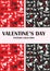 Valentines day love pattern collection