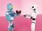 Valentines day, love, robot,3d render