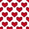 Valentines Day pattern with heart. Geometric style