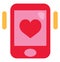 Valentines day phone, icon