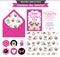 Valentines day printable set wih funny pugs.