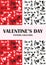 Valentines day red, black, pattern collection