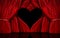 Valentines Day Red Curtains