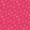 Valentines day red vector seamless pattern in thin line style