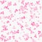Valentines Day romantic background of pink hearts petals falling. Realistic flower petal in shape of heart confetti