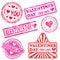 Valentines Day Rubber Stamps