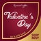 Valentines day sale background Vector illustration. Wallpaper.flyers, invitation, posters, brochure, banners. - Vector