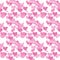 Valentines Day seamless pattern. Heart endless background. Romance, love repeating texture. Holiday wallpaper, paper