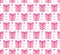 Valentines Day seamless pattern. Heart and gifts endless background. Romance, love repeating texture. Holiday wallpaper