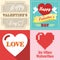 Valentines day typographic