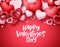 Valentines day vector background. Happy valentines day greeting text