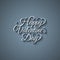 Valentines day vintage lettering background