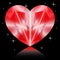 Valentines diamond heart