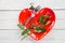 Valentines dinner romantic love food and love cooking concept - Romantic table setting
