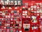 A Valentines display at Walmart of cards and stuffed animals