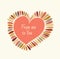 valentines elements for design and decoration