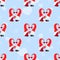 Valentines gnome seamless pattern with heart on blue. Girl, boy. Enamored Couple. Love background. holiday concept.