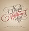 Valentines hand lettering (vector)