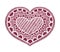 valentines handmade heart illustration