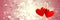 Valentines hanging love hearts and love hearts background