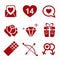 Valentines icon set